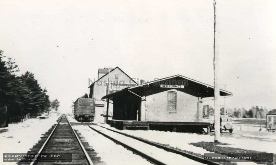 Postcard: Boston & Albany Railroad Station, Old Furnace, Hardwick, Massachusetts